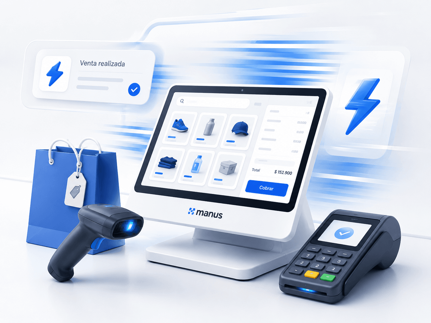 Atención rápida en punto de venta para tienda o minimarket